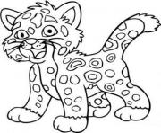 Coloriage bebe jaguar