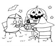 Coloriage halloween gs