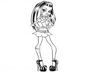 Coloriage monster high frankie stein