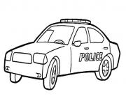 Coloriage voiture police