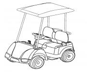 Coloriage voiture golf