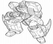 Coloriage voiture transformers