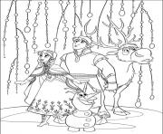 Coloriage royaume arendelle
