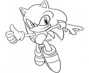 Coloriage sonic the hedgehog