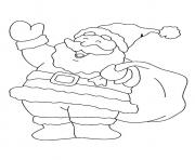 Coloriage pere noel coucou