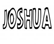 Coloriage Joshua