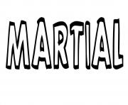 Coloriage Martial