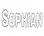 Coloriage Sophian