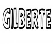 Coloriage Gilberte