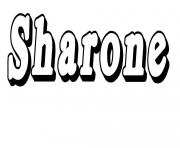 Coloriage Sharone