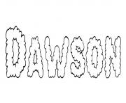 Coloriage Dawson