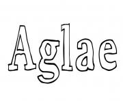 Coloriage Aglae