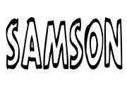 Coloriage Samson