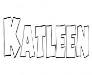 Coloriage Katleen