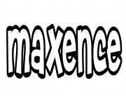 Coloriage Maxence