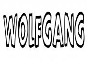 Coloriage Wolfgang