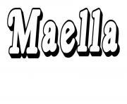 Coloriage Maella