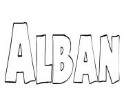 Coloriage Alban