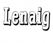 Coloriage Lenaig