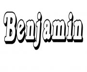 Coloriage Benjamin