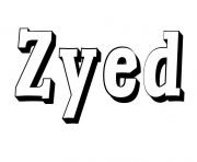 Coloriage Zyed