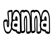 Coloriage Janna