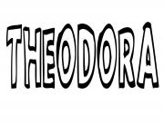Coloriage Theodora