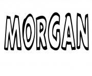 Coloriage Morgan