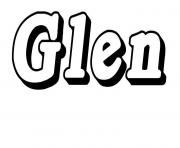 Coloriage Glen
