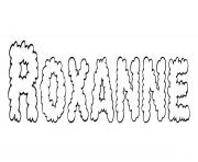 Coloriage Roxanne