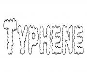 Coloriage Typhene