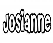 Coloriage Josianne