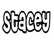 Coloriage Stacey