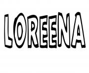 Coloriage Loreena