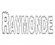 Coloriage Raymonde