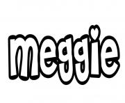 Coloriage Meggie