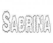 Coloriage Sabrina