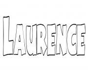 Coloriage Laurence