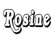 Coloriage Rosine