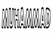 Coloriage Muhammad