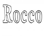 Coloriage Rocco