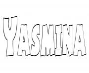 Coloriage Yasmina