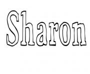 Coloriage Sharon