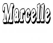 Coloriage Marcelle