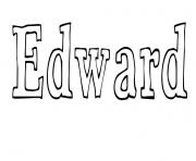 Coloriage Edward