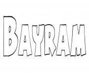 Coloriage Bayram