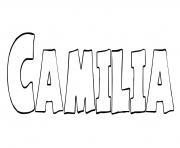 Coloriage Camilia