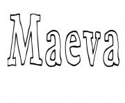 Coloriage Maeva