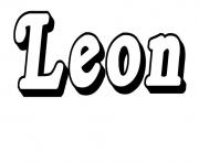 Coloriage Leon