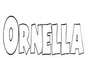 Coloriage Ornella